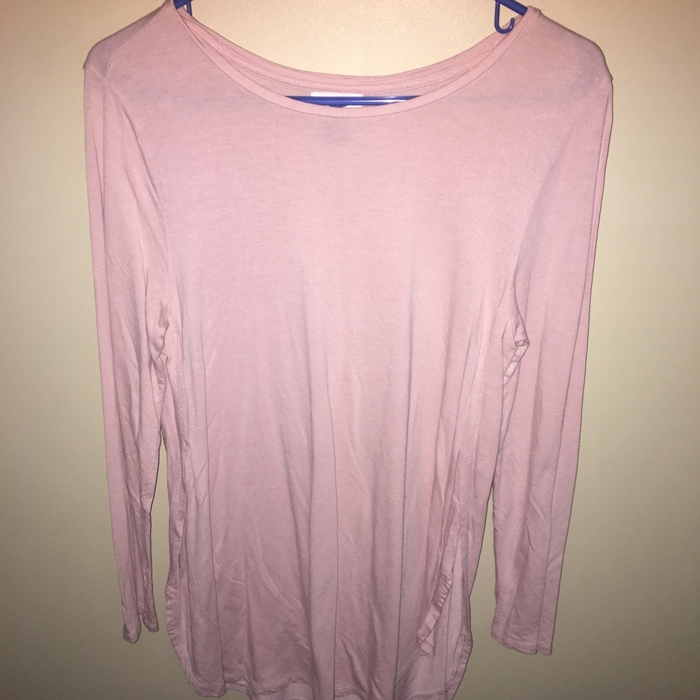 CUTE SLIT LONG SLEEVE T-SHORT